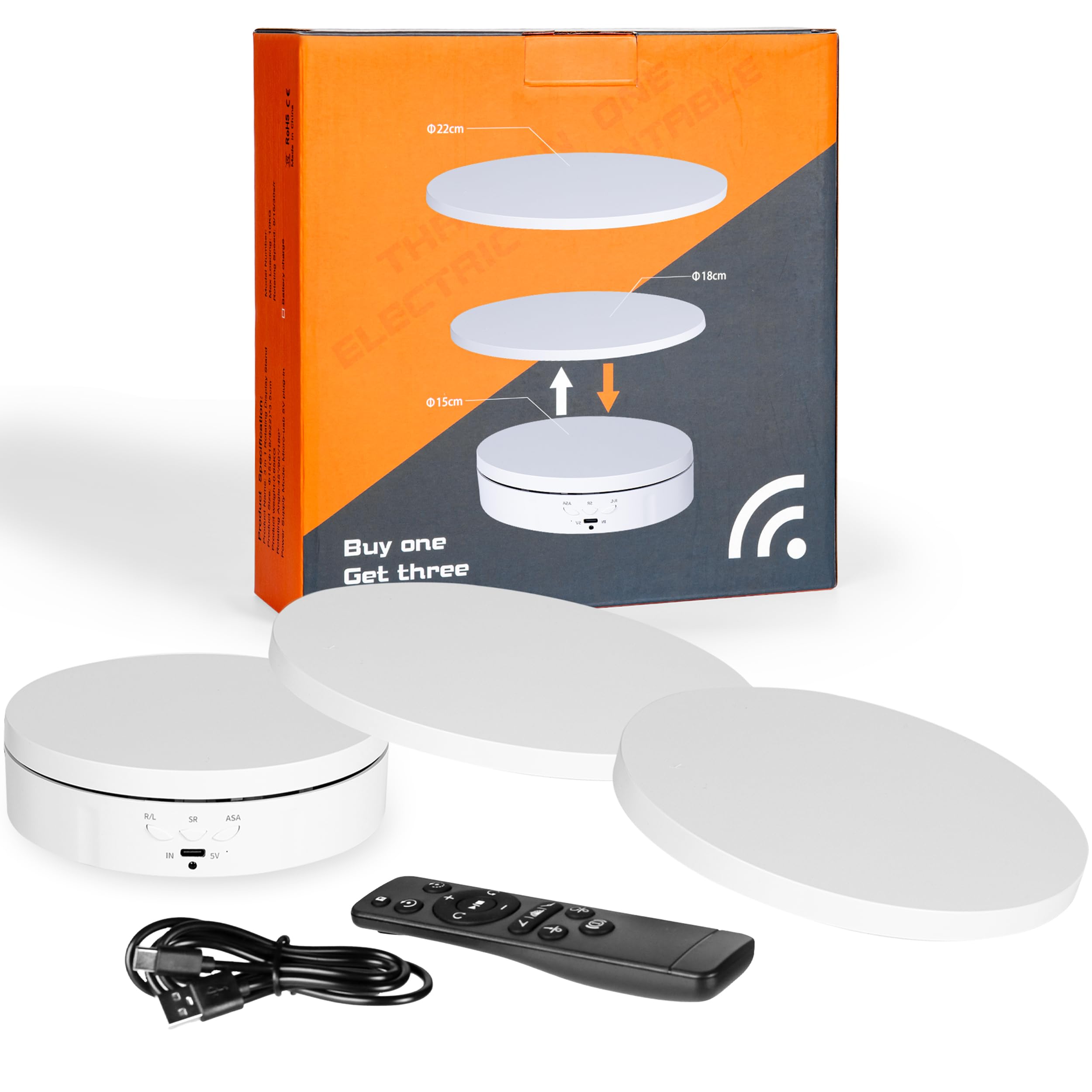 Standing Desk Electric - Remote control Motorized Rotating Display stand