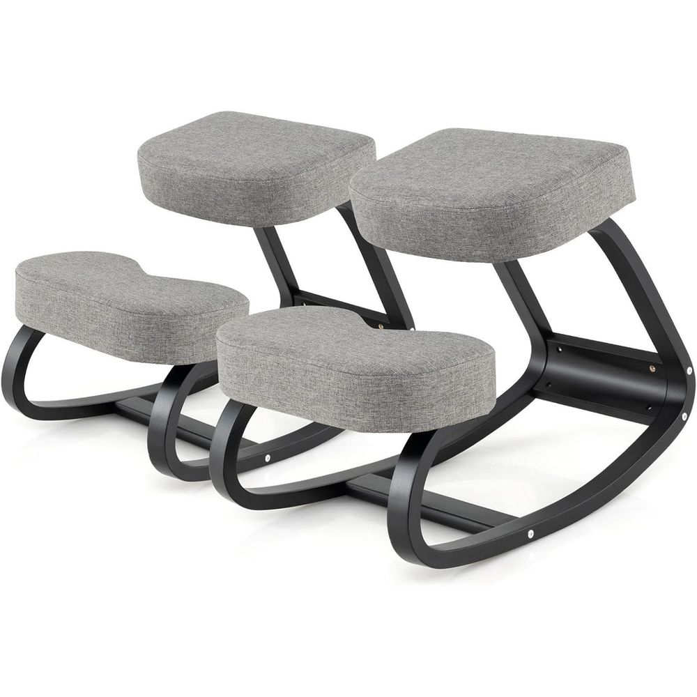 Home Or Office Use - Ergonomic Kneeling Chair with Cushion, Rocking