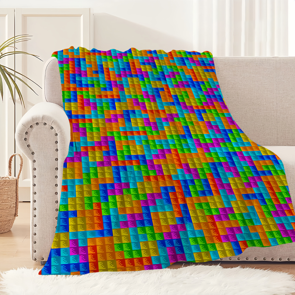 Home Office Rug - Game T-Tetris Cool Blanket Plush Nap
