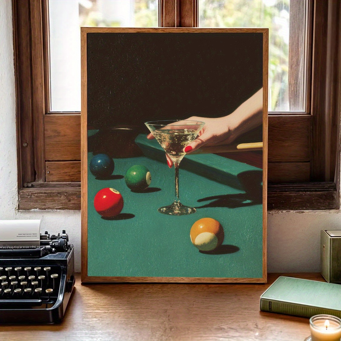 1pc Vintage Billiards Cocktail - مراجعة Home Office Minimalist وسعره