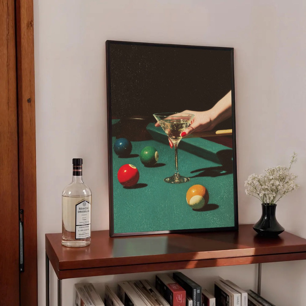 1pc Vintage Billiards Cocktail - مراجعة Home Office Minimalist وسعره