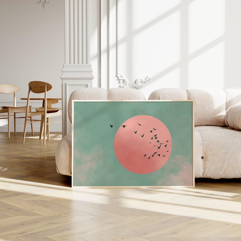 Japanese Sun & Cranes Canvas W - مراجعة Home Office Minimalist وسعره