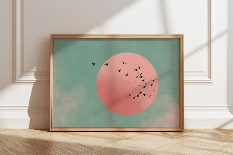 Japanese Sun & Cranes Canvas W - مراجعة Home Office Minimalist وسعره