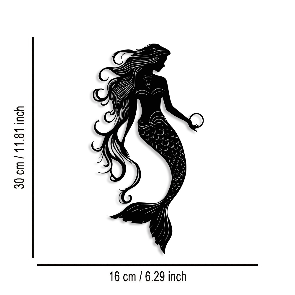 Elegant Mermaid Metal Wall Art - مراجعة Home Office Minimalist وسعره