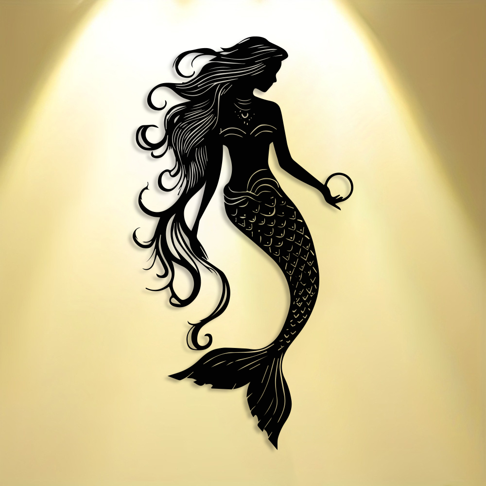 Elegant Mermaid Metal Wall Art - مراجعة Home Office Minimalist وسعره