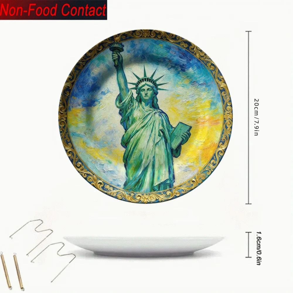 1pc Statue of Liberty Ceramic  - مراجعة Home Office Contact وسعره
