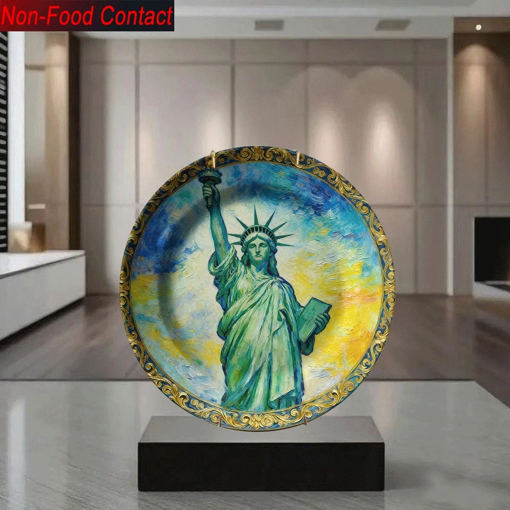 1pc Statue of Liberty Ceramic  - مراجعة Home Office Contact وسعره