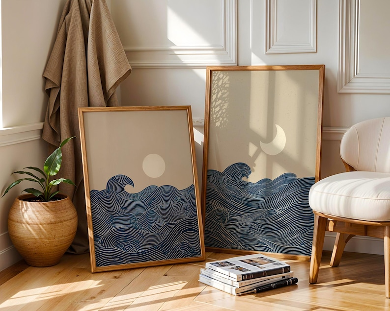 2pcs Japandi Minimalist Moon C - مراجعة Home Office Minimalist وسعره