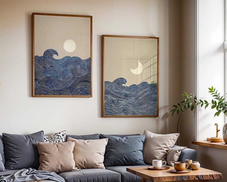 2pcs Japandi Minimalist Moon C - مراجعة Home Office Minimalist وسعره