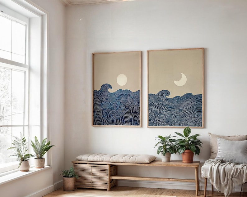 2pcs Japandi Minimalist Moon C - مراجعة Home Office Minimalist وسعره