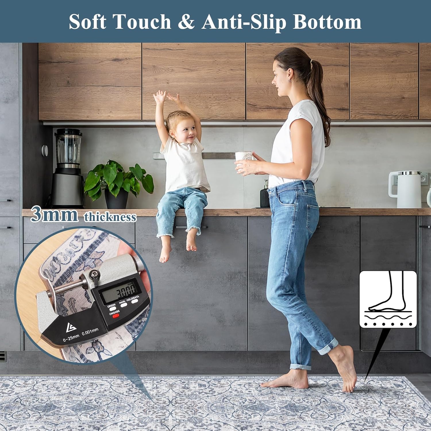 Waterproof PVC Floor Mat 4x6 f - مراجعة Home Office Rug وسعره