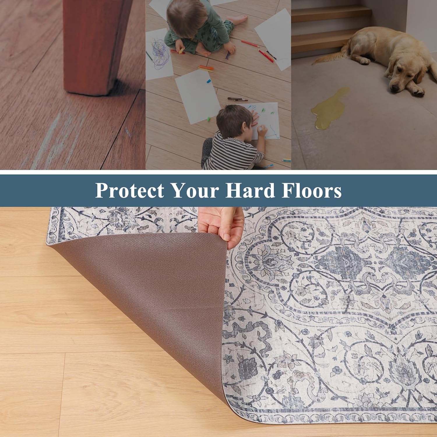 Waterproof PVC Floor Mat 4x6 f - مراجعة Home Office Rug وسعره