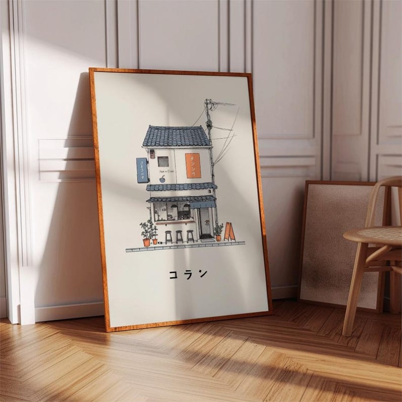 1pc Japanese Ramen Shop Canvas - مراجعة Home Office Minimalist وسعره