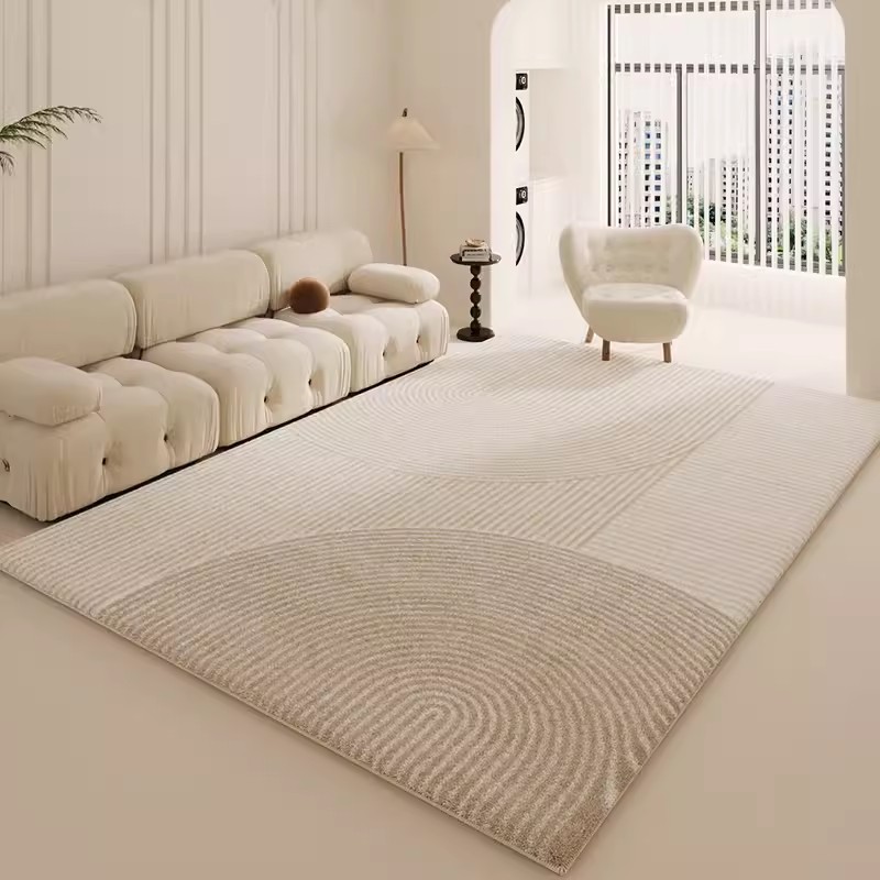 VIKAMA Light Luxury Cream Styl - مراجعة Home Office Rug وسعره