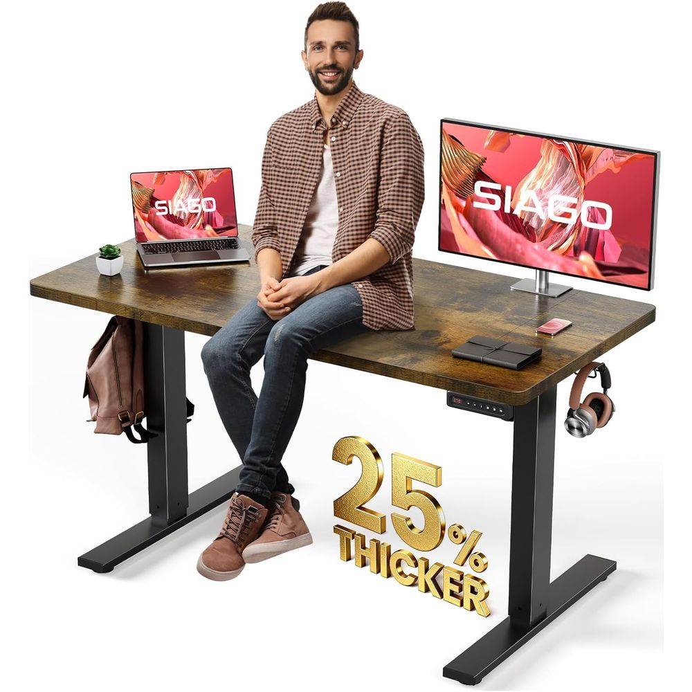 48x24 Adjustable Electric Stan - مراجعة Standing Desk Electric وسعره