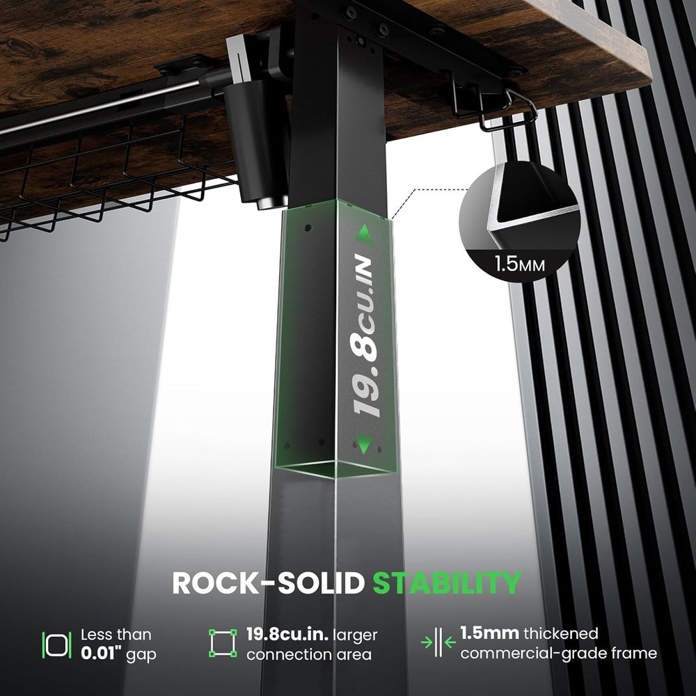 48x24 Adjustable Electric Stan - مراجعة Standing Desk Electric وسعره