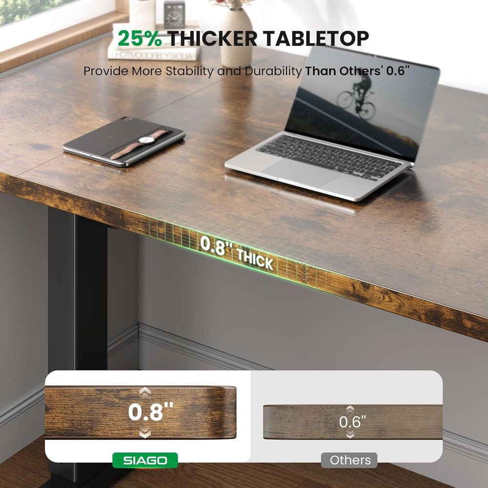 48x24 Adjustable Electric Stan - مراجعة Standing Desk Electric وسعره