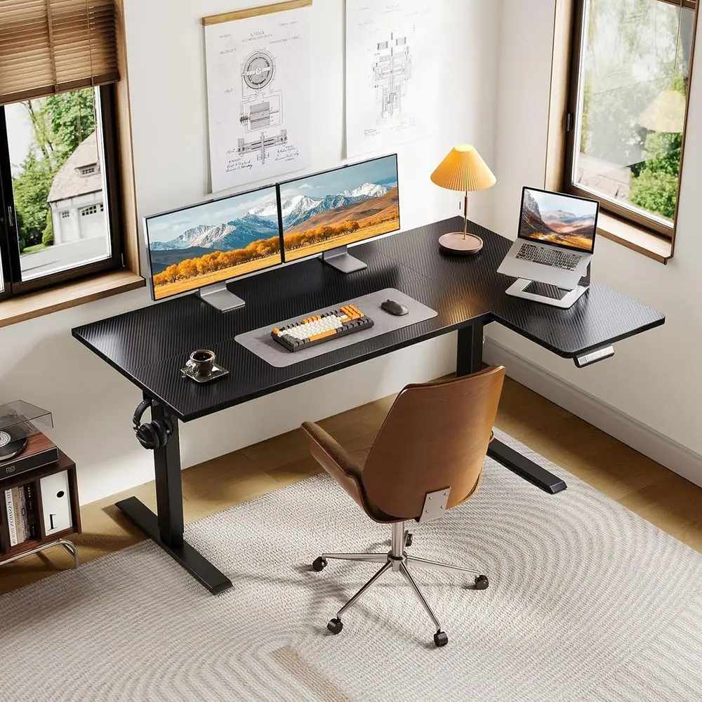 Electric L Shaped Standing Des - مراجعة Standing Desk Electric وسعره