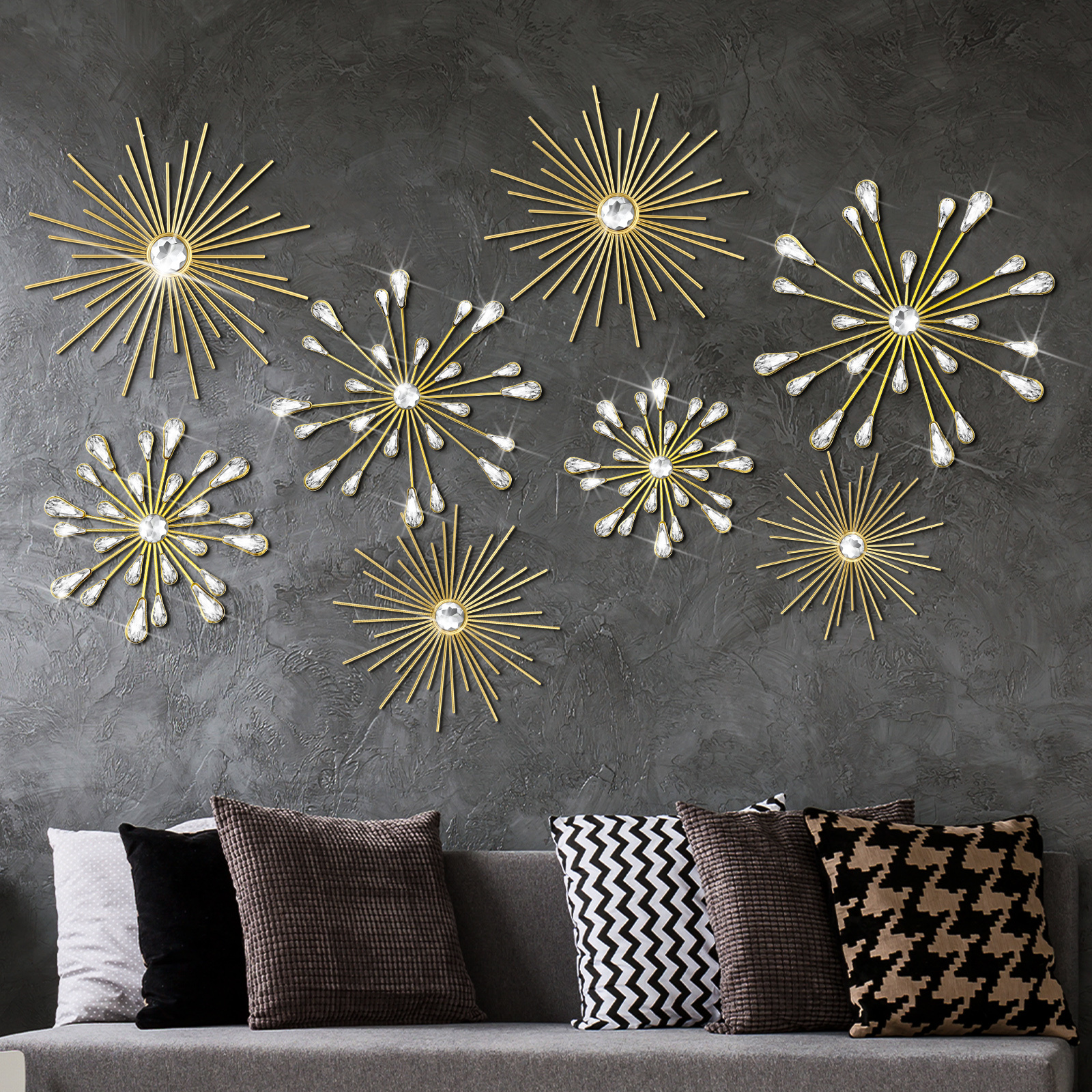 [Golden Metal Decorations] Set - مراجعة Home Or Office Use وسعره