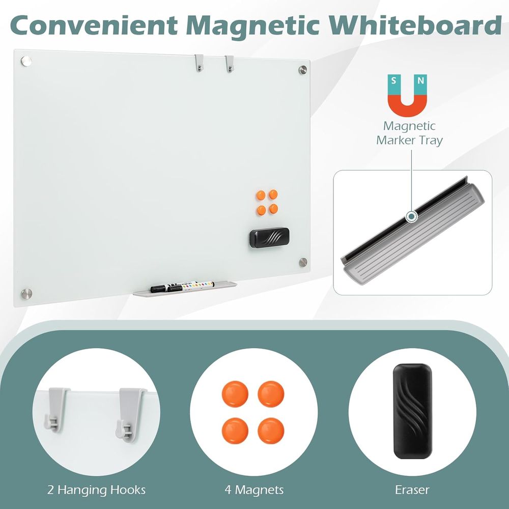 36 x 24 Magnetic Dry Erase Whi - مراجعة Home Or Office Use وسعره
