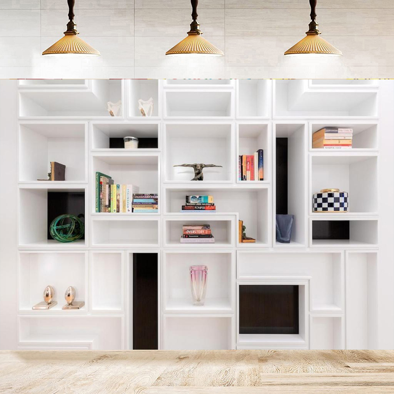 White Bookshelf Photography Ba - مراجعة Home Office Background For Zoom وسعره