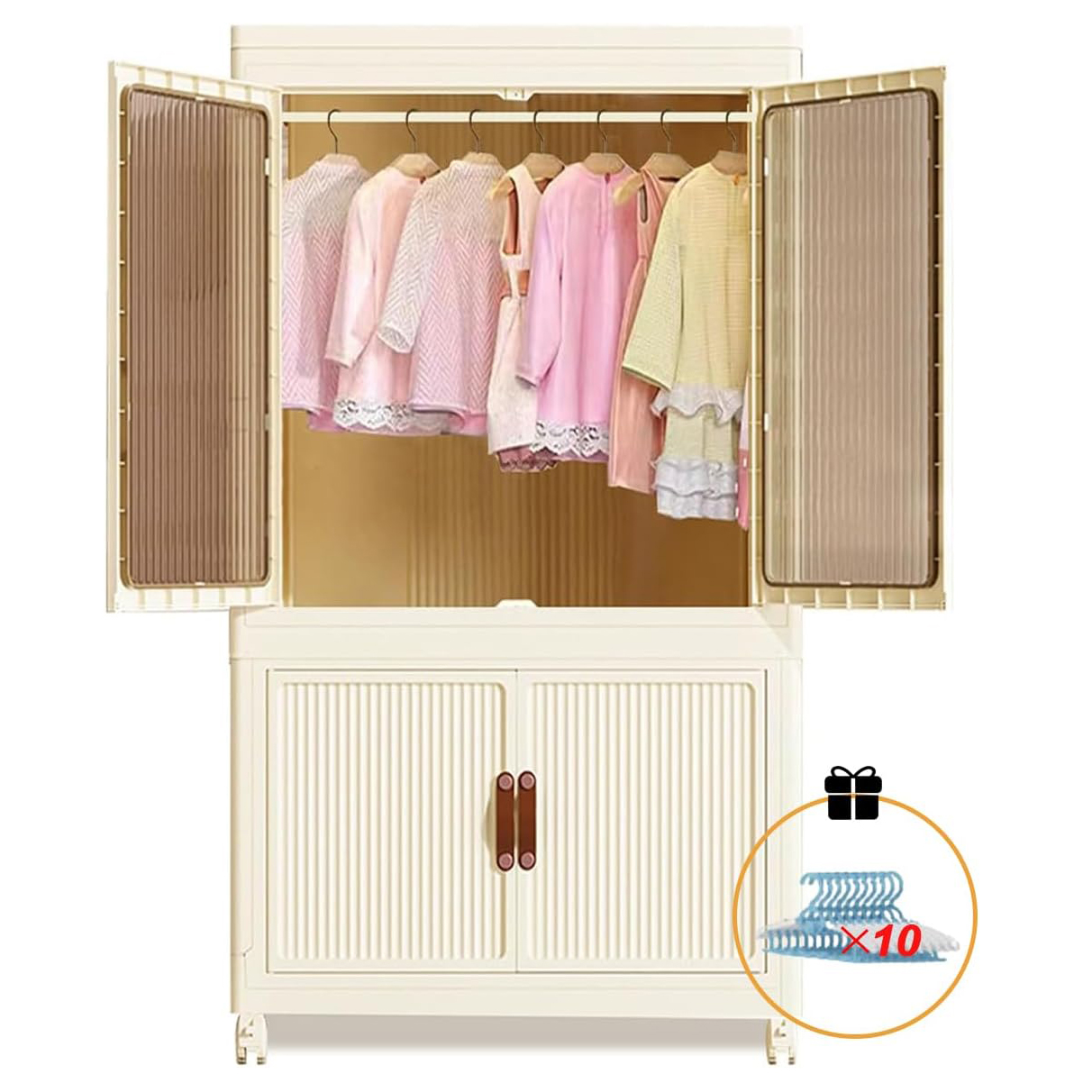Foldable Wardrobe Cabinet with - مراجعة Home Office Minimalist وسعره