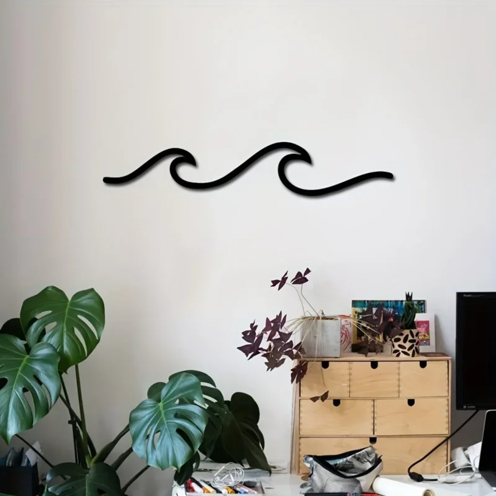 HelloYoung Metal Wave Wall Art - مراجعة Home Office Minimalist وسعره