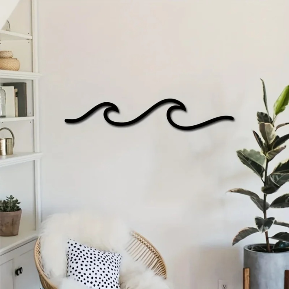 HelloYoung Metal Wave Wall Art - مراجعة Home Office Minimalist وسعره