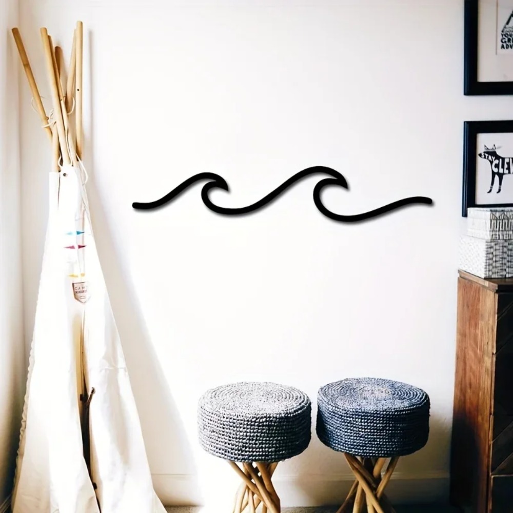 HelloYoung Metal Wave Wall Art - مراجعة Home Office Minimalist وسعره