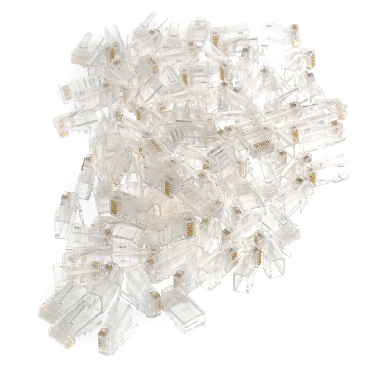 100Pcs Rj45 Connectors Cat5e C - مراجعة Home Office Contact وسعره