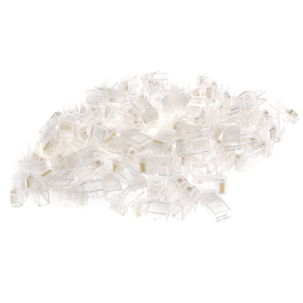 100Pcs Rj45 Connectors Cat5e C - مراجعة Home Office Contact وسعره