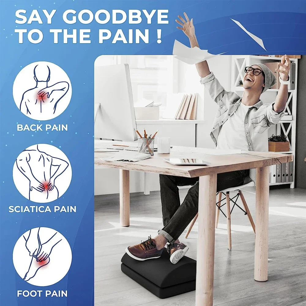 Under Desk Foot Rest Adjustabl - مراجعة Standing Desk Electric وسعره