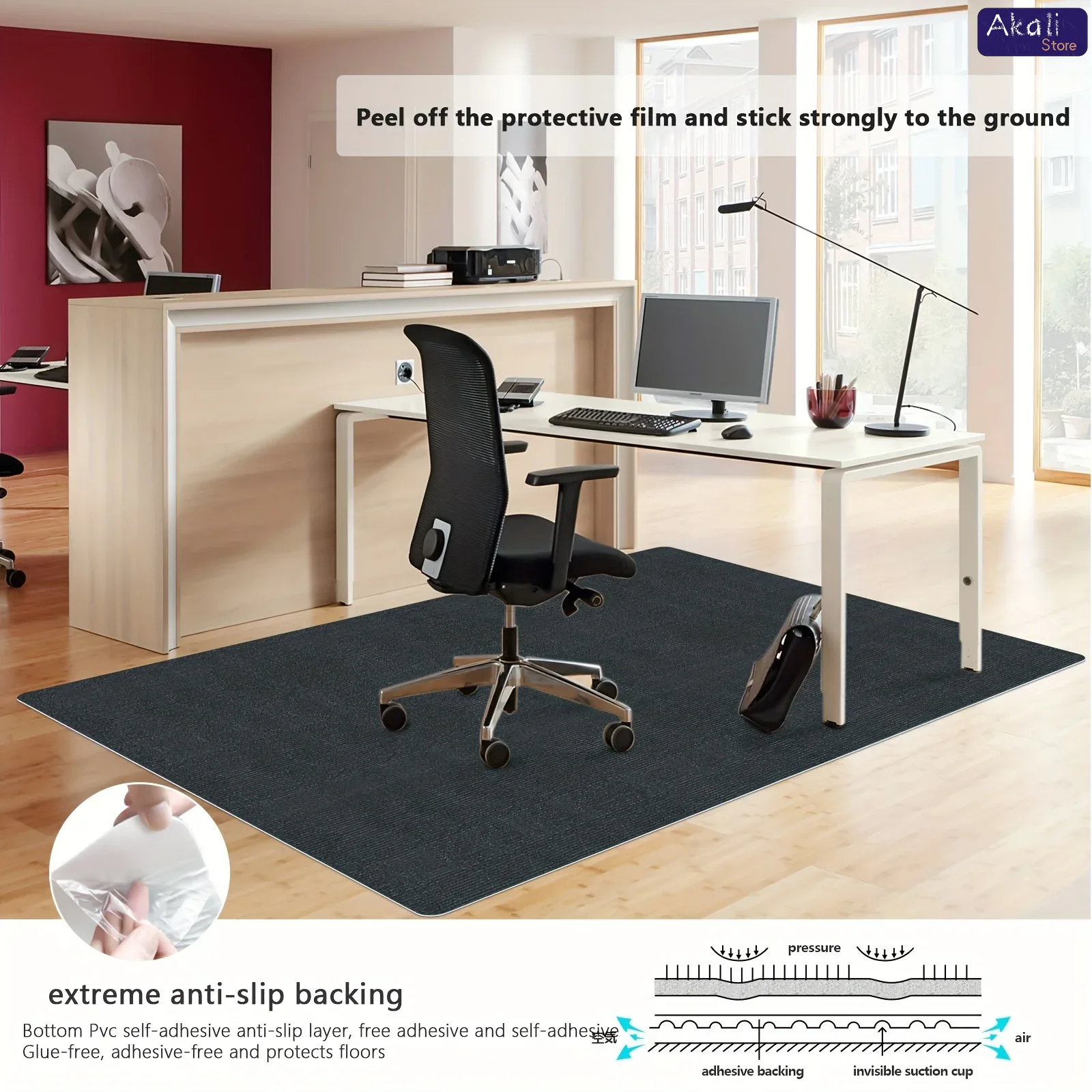 Large Size Office Chair Mat An - مراجعة Home Office Rug وسعره