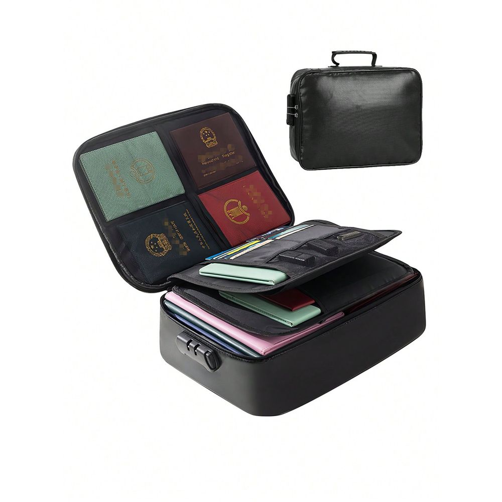 Document Bag With Lock 3Layer  - مراجعة Home Office Travel Document وسعره