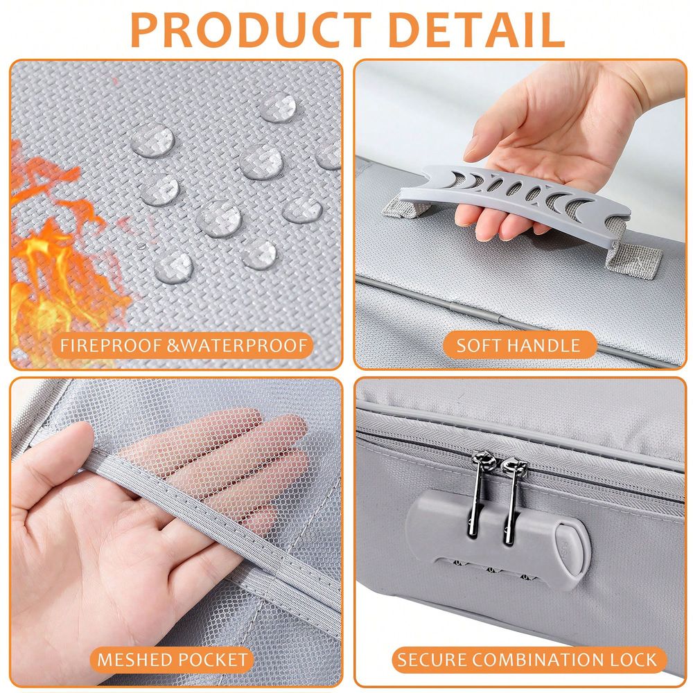 Document Bag With Lock 3Layer  - مراجعة Home Office Travel Document وسعره