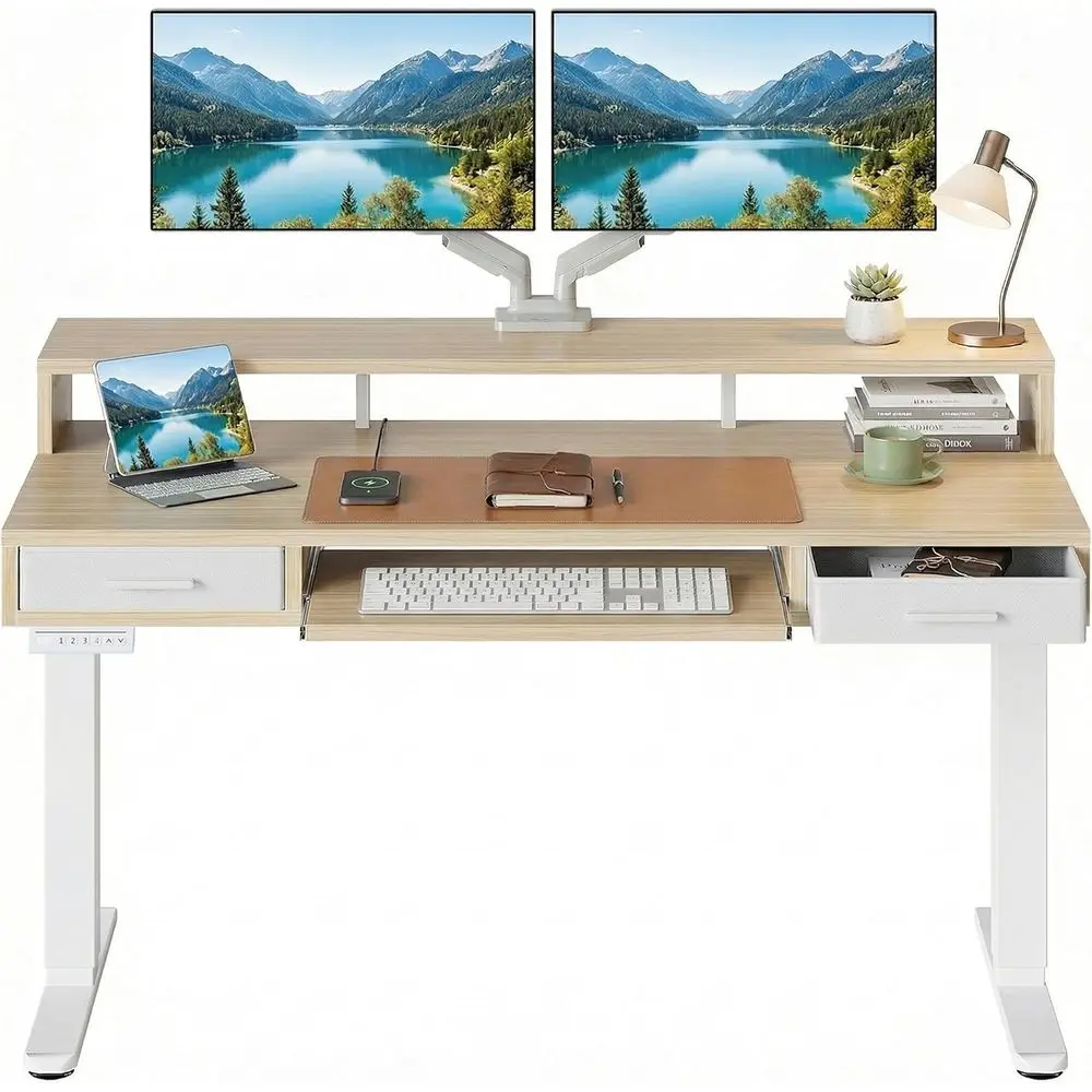 55″ x 26″ Electric Standing De - مراجعة Standing Desk Electric وسعره