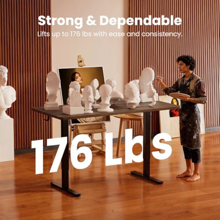 Height Adjustable Electric Sta - مراجعة Standing Desk Electric وسعره