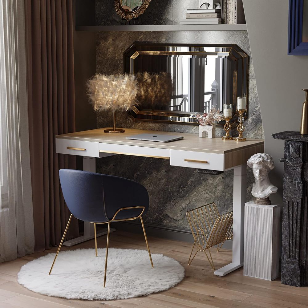 Electric Standing Desk, 3 Draw - مراجعة Standing Desk Electric وسعره