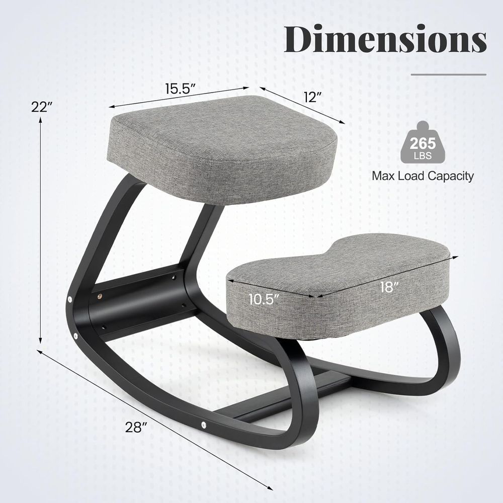 Ergonomic Kneeling Chair with  - مراجعة Home Or Office Use وسعره