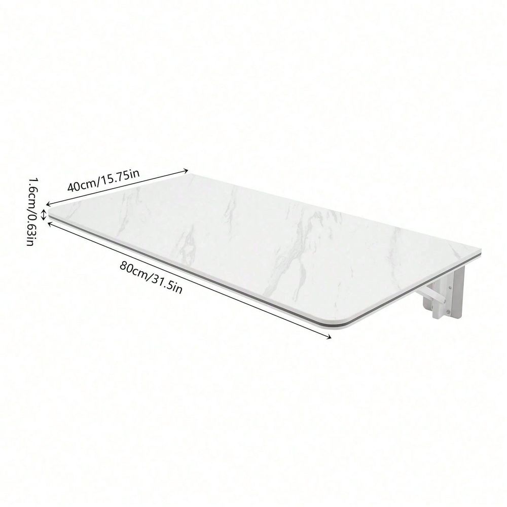 White WallMounted Folding Desk - مراجعة Home Or Office Use وسعره