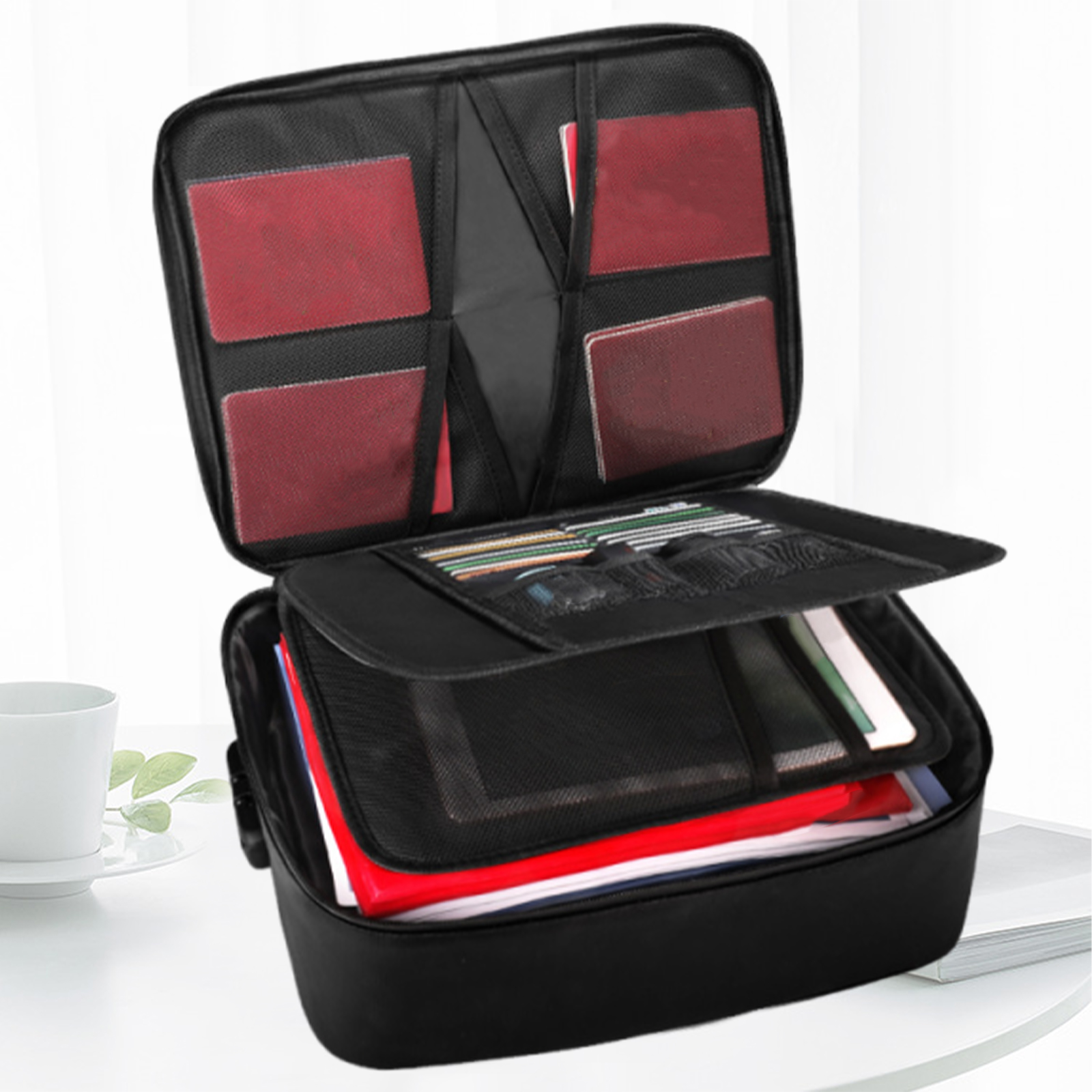 Portable Travel Home Organizer - مراجعة Home Office Travel Document وسعره
