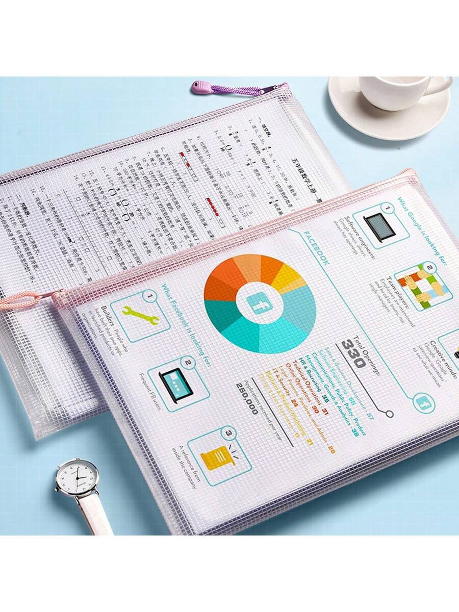 Macaron Colored Waterproof A4  - مراجعة Home Office Travel Document وسعره