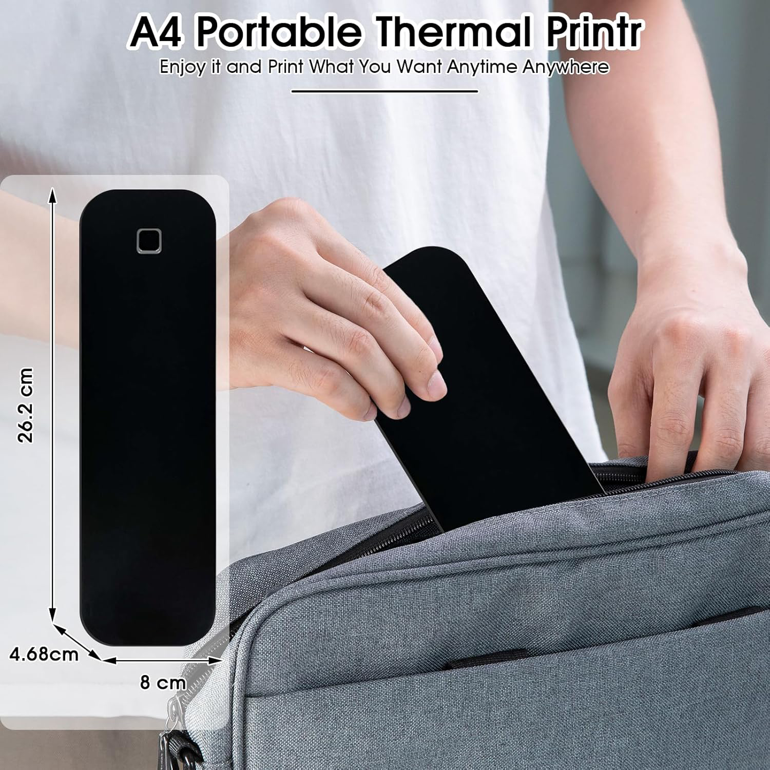 Portable A4 Thermal Printer Bl - مراجعة Home Office Travel Document وسعره