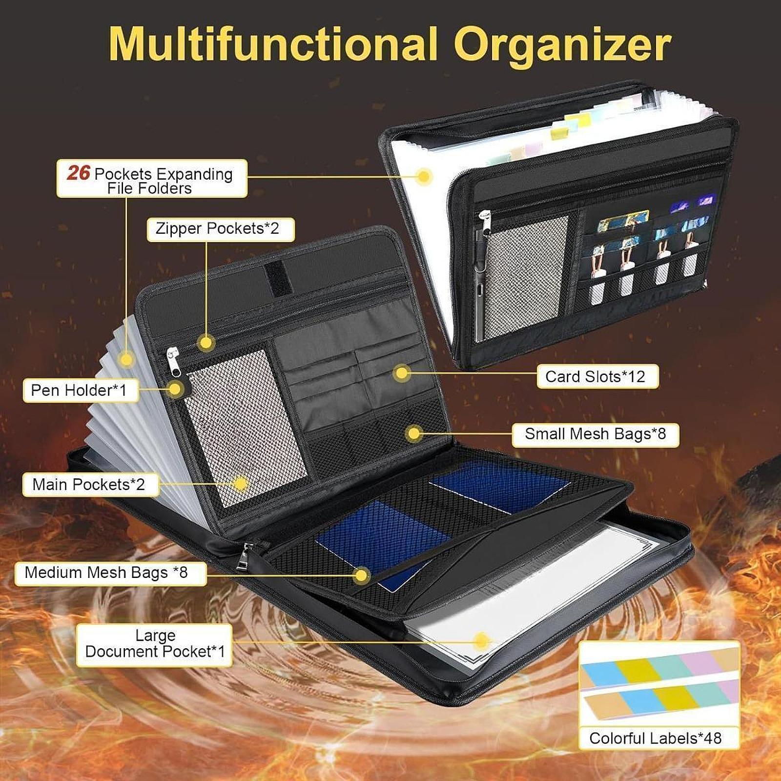 File Organizer School Office S - مراجعة Home Office Travel Document وسعره