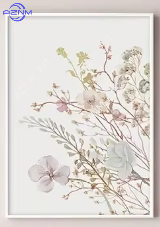1PC/3PCS Pink Floral Canvas Ar - مراجعة Home Office Minimalist وسعره
