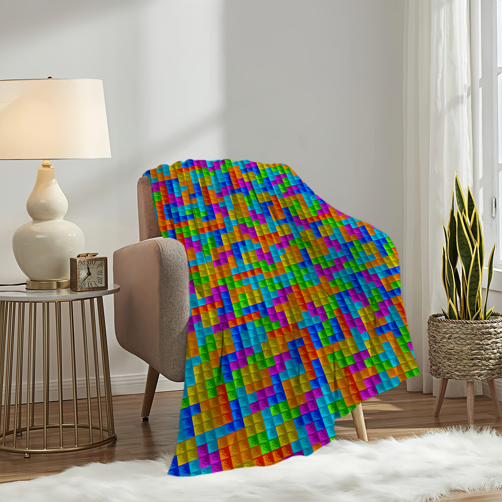 Game T-Tetris Cool Blanket Plu - مراجعة Home Office Rug وسعره