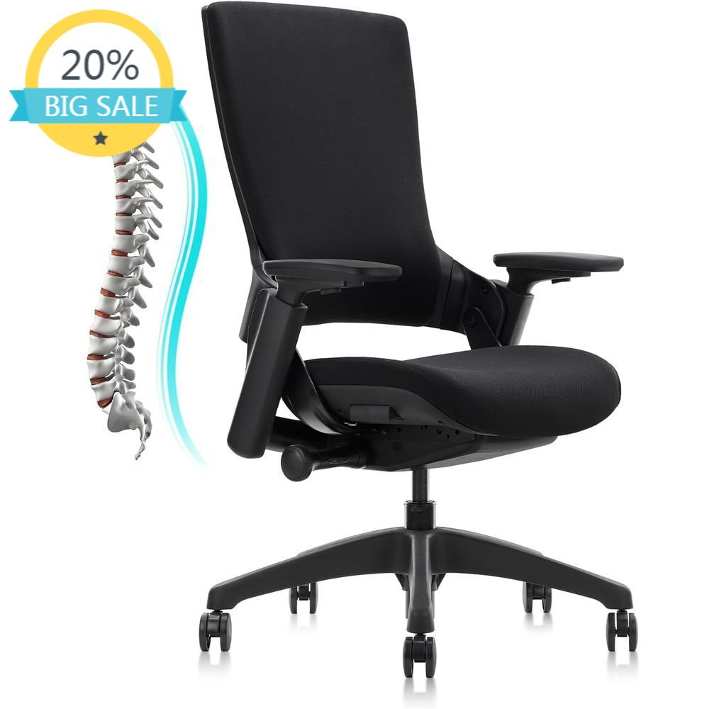 Ergonomic Fabric Swivel Chair  - مراجعة Home Or Office Use وسعره