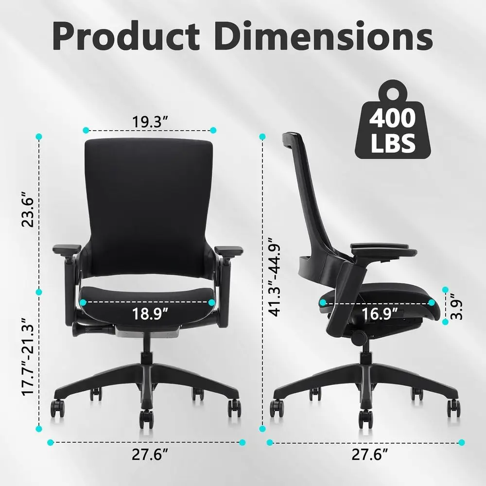 Ergonomic Fabric Swivel Chair  - مراجعة Home Or Office Use وسعره